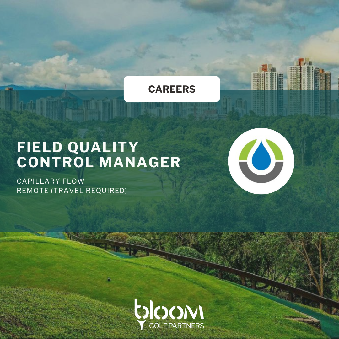 FIELD QUALITY CONTROL MANAGER- CAPILLARY FLOW