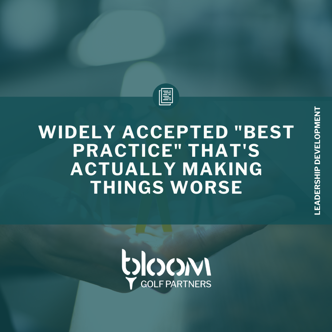 Widely Accepted “Best Practice” That’s Actually Making Things Worse