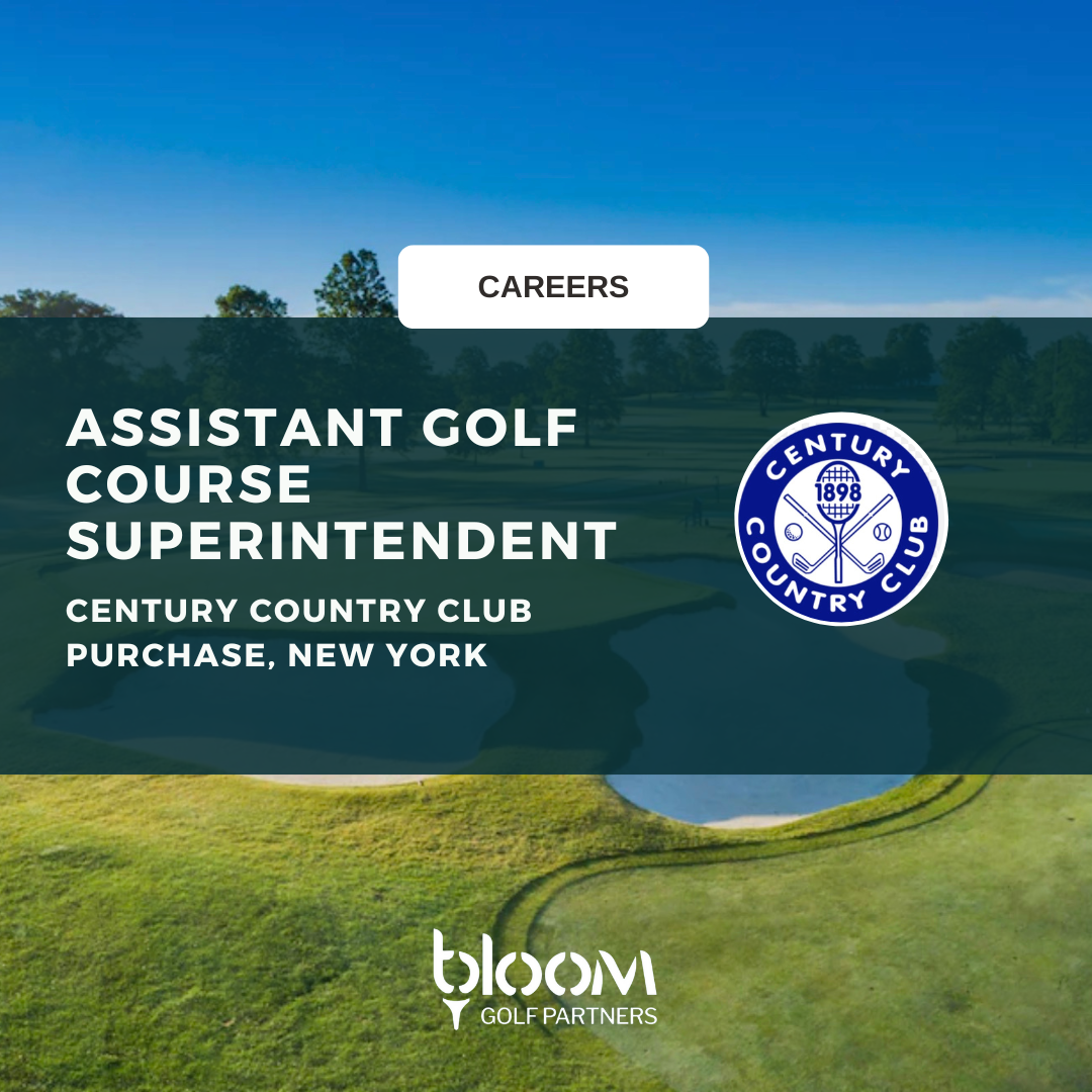 ASSISTANT GOLF COURSE SUPERINTENDENT – CENTURY COUNTRY CLUB