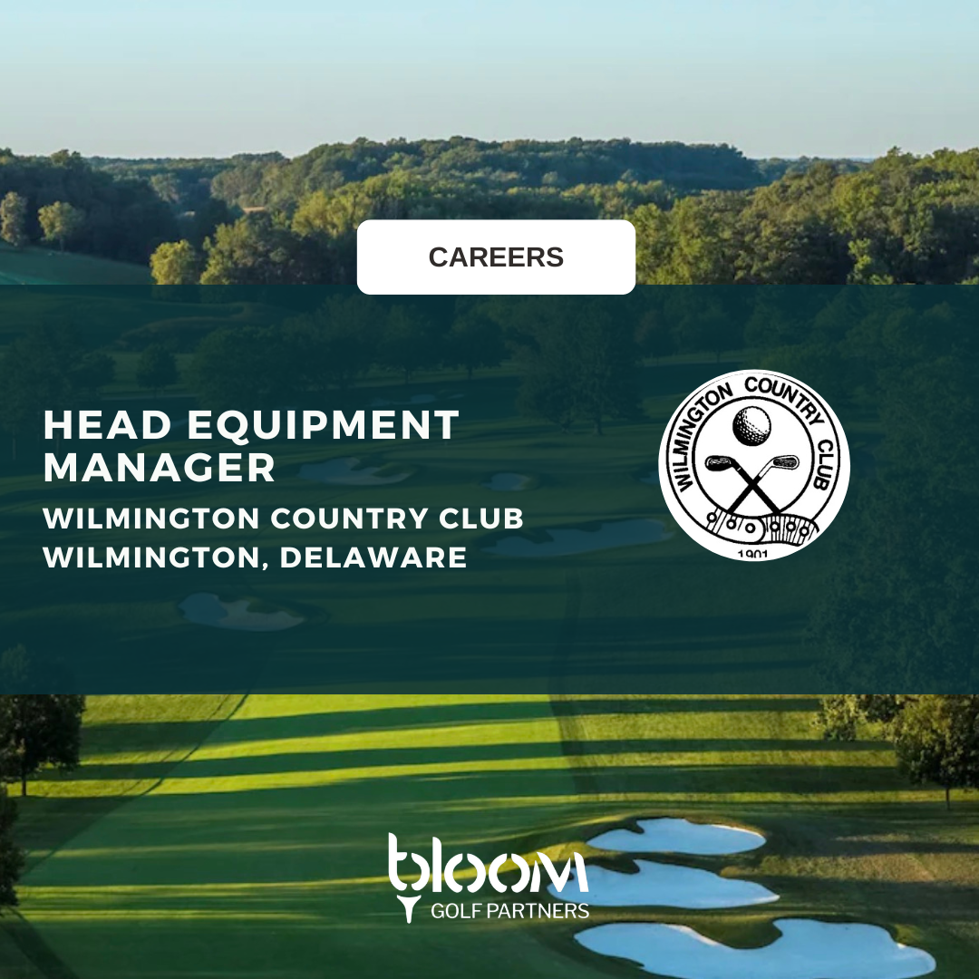HEAD EQUIPMENT MANAGER – WILMINGTON COUNTRY CLUB