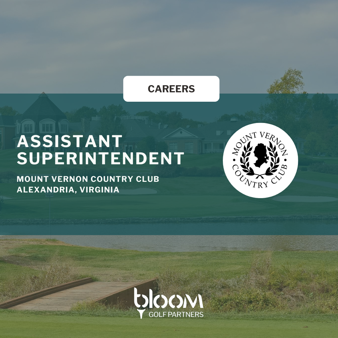 ASSISTANT SUPERTINENDENT – MOUNT VERNON COUNTRY CLUB