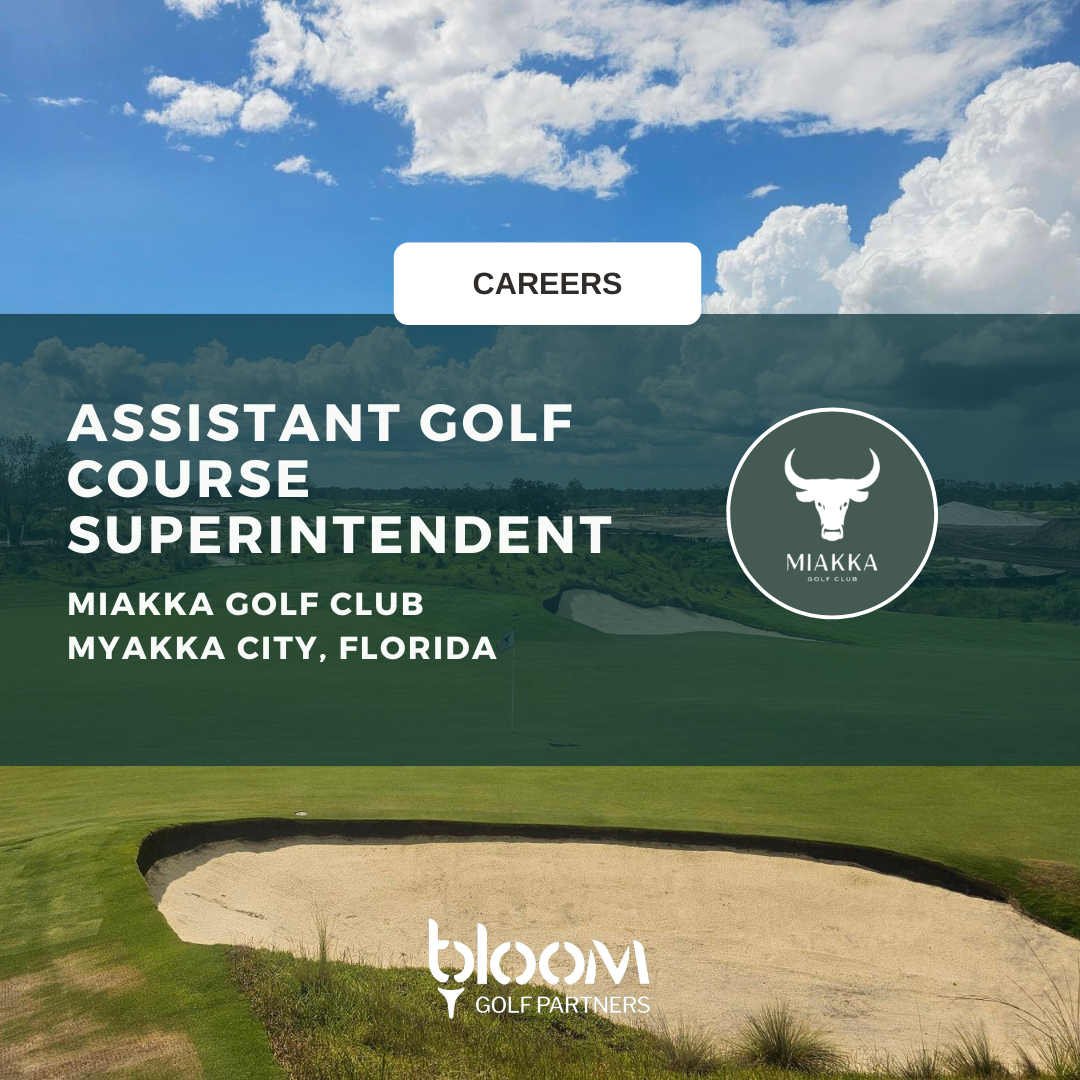 ASSISTANT SUPERINTENDENT – MIAKKA GOLF CLUB